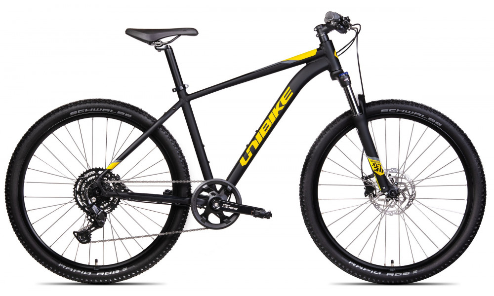 Bicycle Unibike Shadow 27.5 2025 black-yellow 