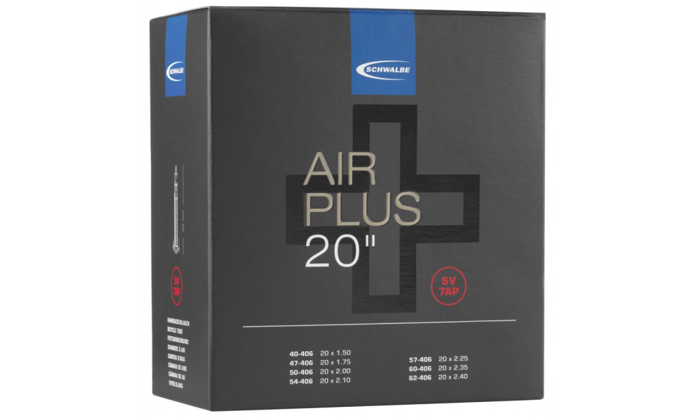 Камера 20" Schwalbe SV7AP Air Plus (40/62-406) 