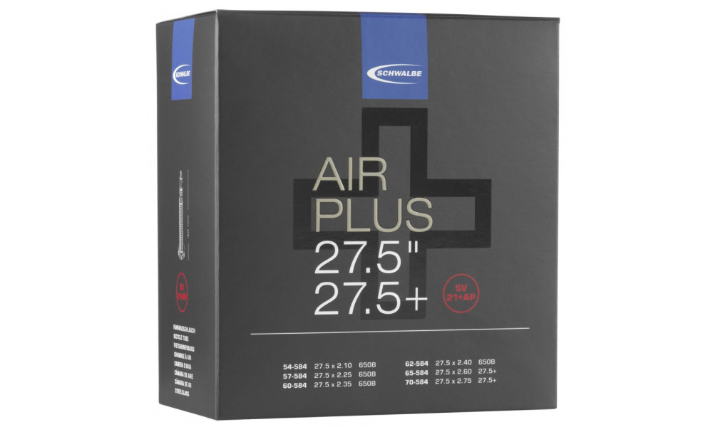 Камера 27.5+ Schwalbe SV21+AP Air Plus (54/70-584) 