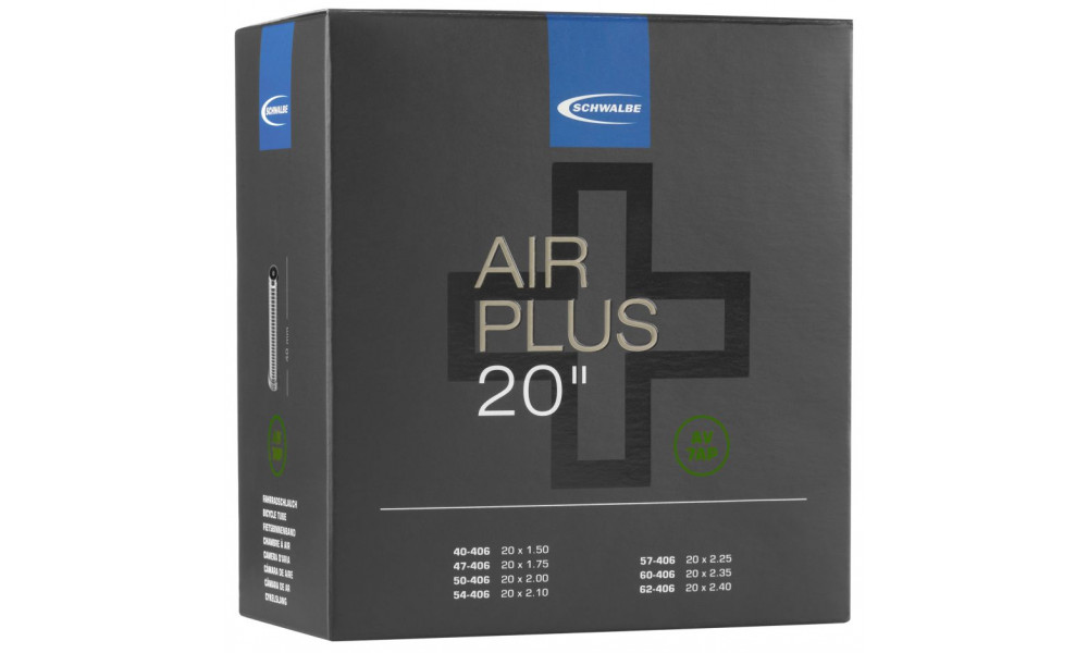 Камера 20" Schwalbe AV7AP Air Plus (40/62-406) 