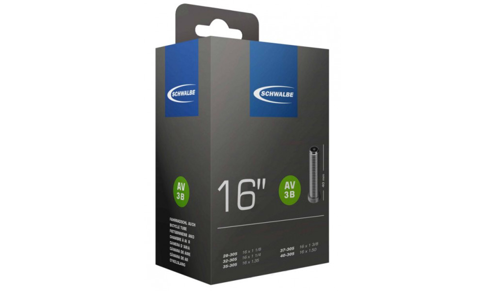 Камера 16" Schwalbe AV3B (32/40-305) 