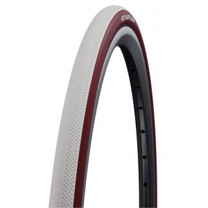 Tire 26" Schwalbe Dunk King HS 612, Evo Fold. 25-590 / 26x1.00 White-Bordo