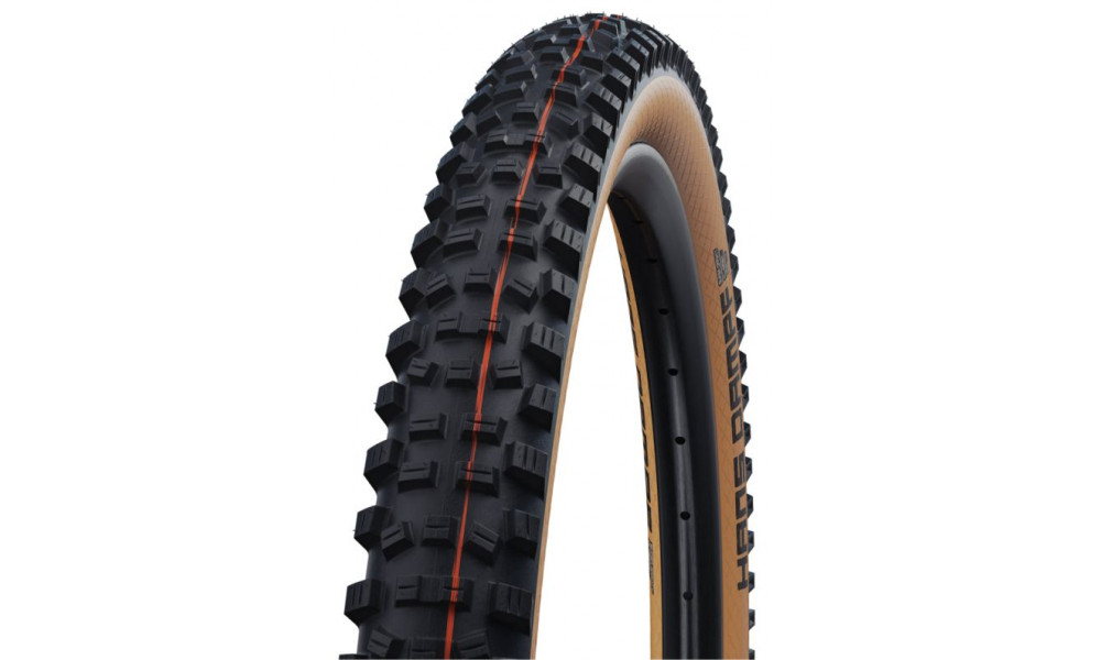 Tire 27.5" Schwalbe Hans Dampf HS 491 Evo Fold TLE 65-584 / 27.5x2.60 Super Trail Addix Soft Bronze-Skin - 1