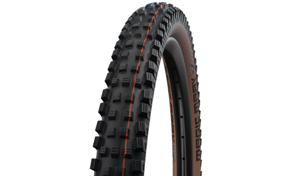 Шина 27.5" Schwalbe Magic Mary HS 447 Evo Fold TLE 62-584 / 27.5x2.40 Super Gravity Addix Soft Bronze-Skin 