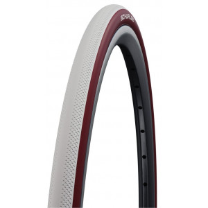 Tire 26" Schwalbe Dunk King HS 612, Evo Fold. 25-540 / 24x1.00 White-Bordo