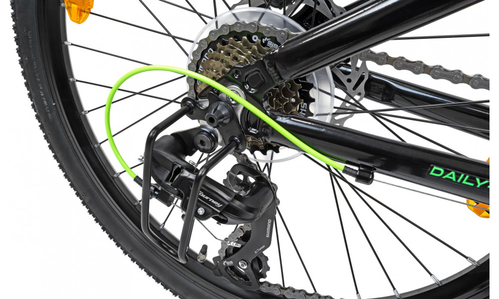 Велосипед Romet Rambler Ragos Dirt 24 Alu black-green - 7