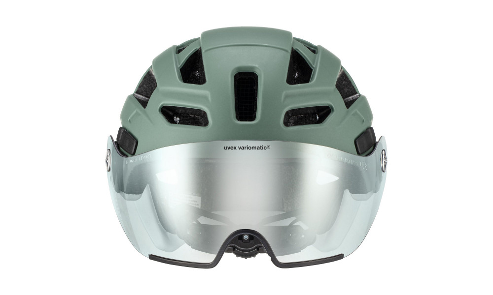 Шлем Uvex finale visor V moss green-cloud matt - 6