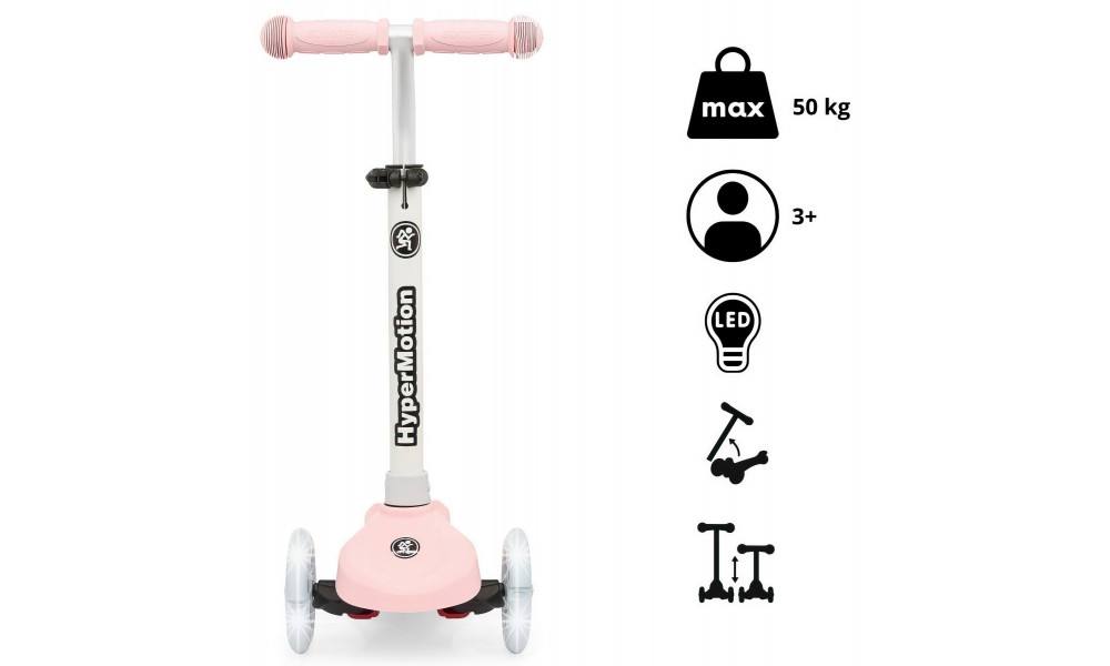 Scooter HyperMotion Tringo LED pink - 5