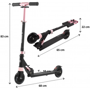Самокат HyperMotion Wally black-pink