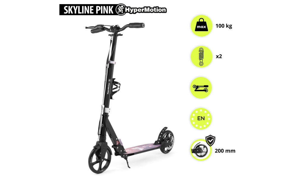 Scooter HyperMotion Skyline black-pink - 13