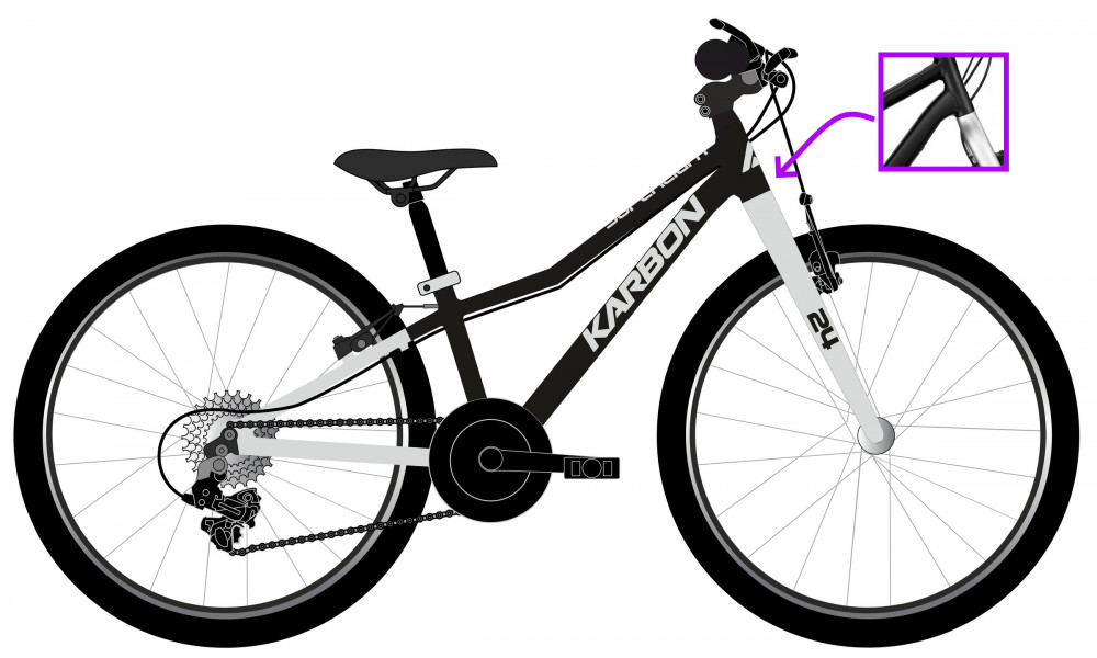Bicycle Karbon Superlight 24 black 