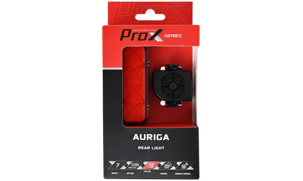 Rear lamp ProX Auriga COB LED Brake Alarm 300Lm Memory USB - 2