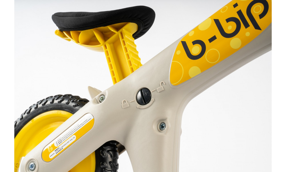 Balance / learner bike Bellelli B-Bip silk grey-yellow - 5