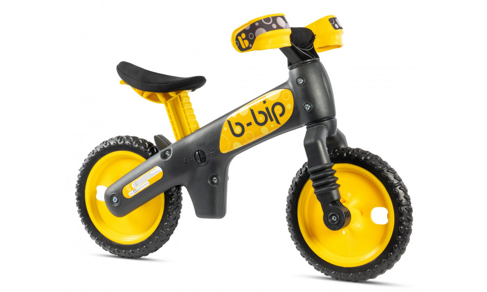 Balance / learner bike Bellelli B-Bip dark grey-yellow - 2