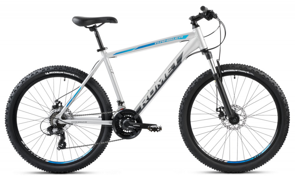 Bicycle Romet Rambler R6.2 2025 silver-blue 
