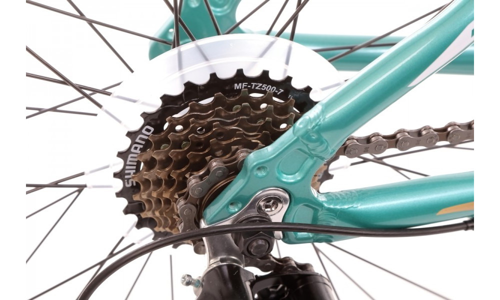 Велосипед Romet Jolene 7.0 27.5" 2022 turquoise - 11