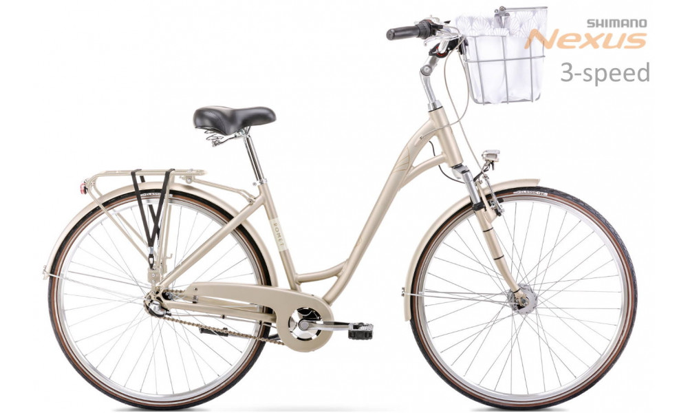 Велосипед Romet Art Deco Classic 28" Alu 2022 champagne 