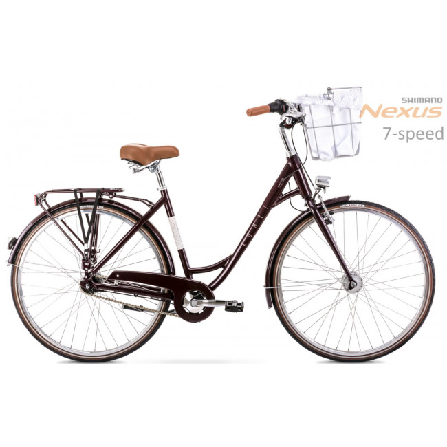 Велосипед Romet Pop Art Lux 28" Alu 2022 bordo mat