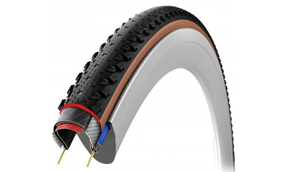 Шина 28" Vittoria Terreno T30 Fine loose G2.0 TLR Fold 700x45c / 45-622 brown-black - 3