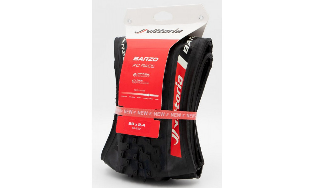 Шина 29" Vittoria Barzo XC Race TLR Fold 29x2.4 / 60-622 black - 2