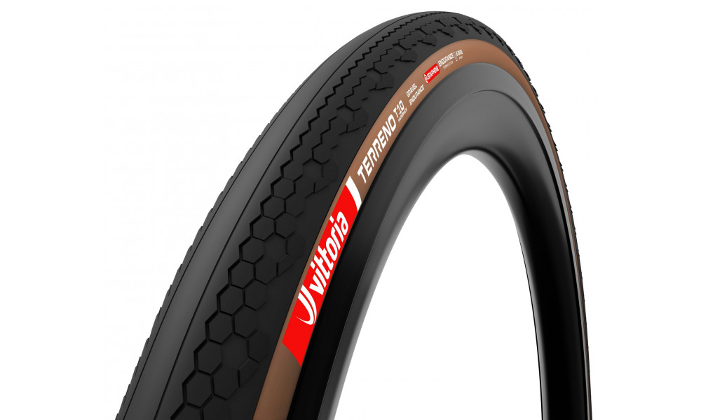 Tire 28" Vittoria Terreno T10 Hardpack G2.0 TLR Fold 700x45c / 45-622 brown-black - 1