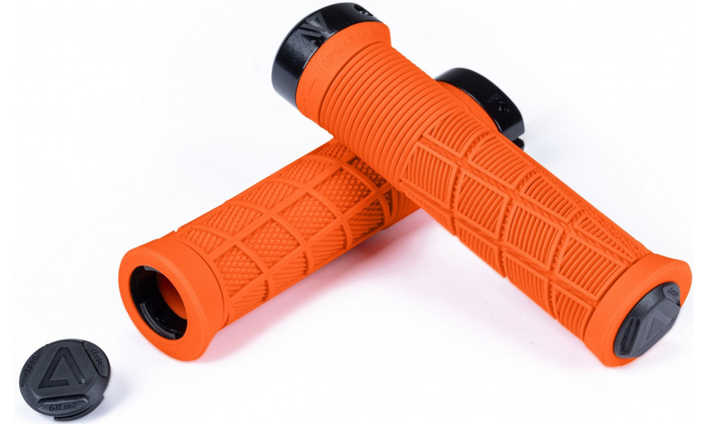 Ручки руля ACID Disrupt 138mm Lock-on orange - 4
