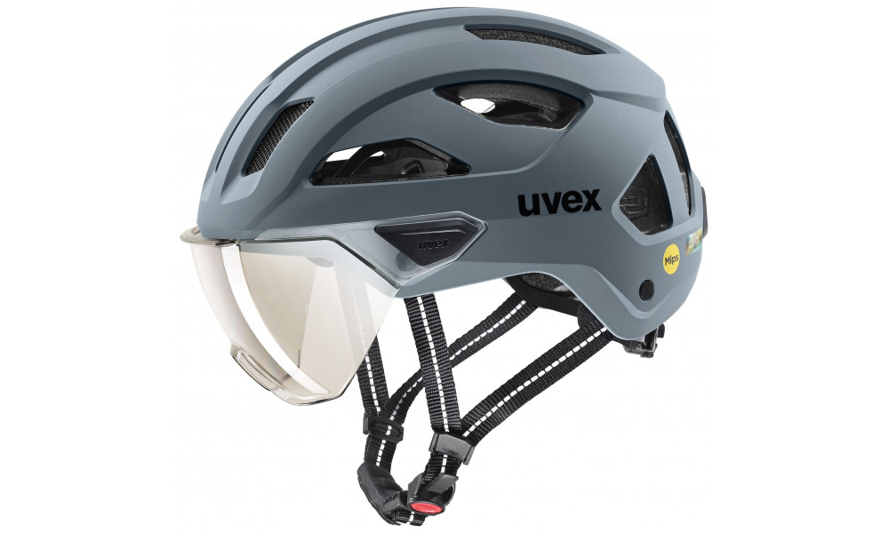 Шлем Uvex stride visor MIPS anthracite matt - 1
