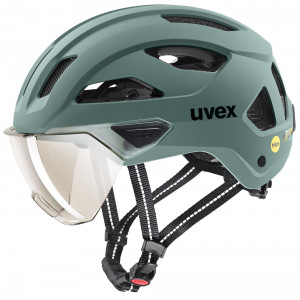 Helmet Uvex stride visor MIPS sage green matt