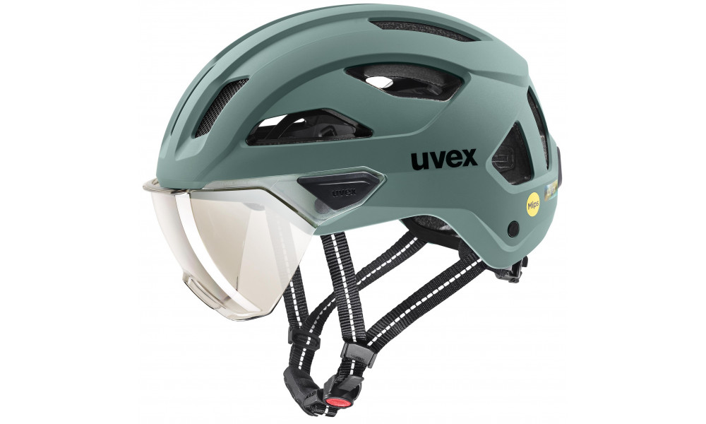 Helmet Uvex stride visor MIPS sage green matt - 1