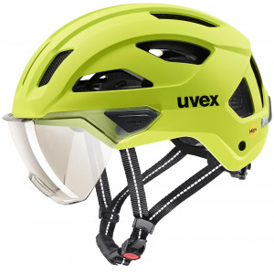 Helmet Uvex stride visor MIPS lime matt