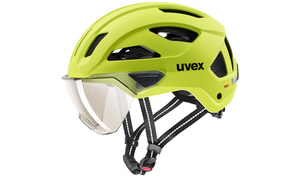 Helmet Uvex stride visor MIPS lime matt - 1