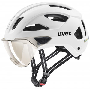 Helmet Uvex stride visor white matt