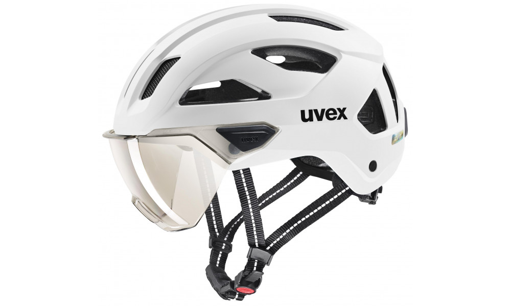 Шлем Uvex stride visor white matt - 1