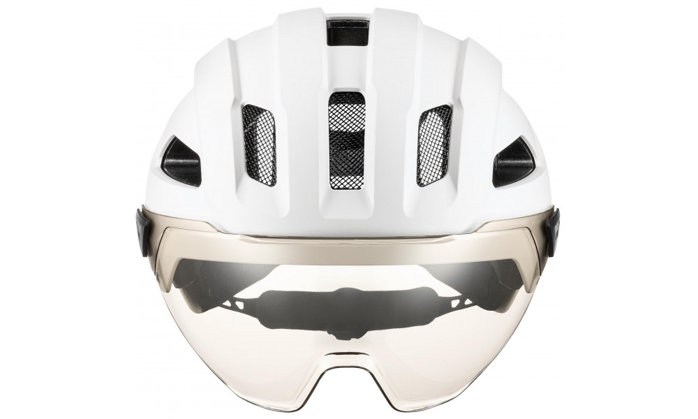 Шлем Uvex stride visor white matt - 7
