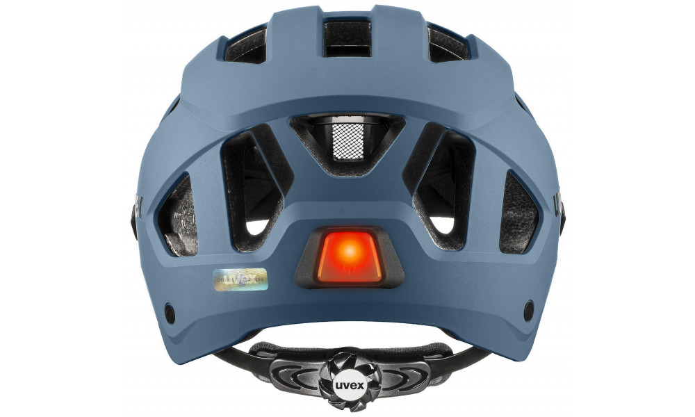 Шлем Uvex stride visor stone blue matt - 4