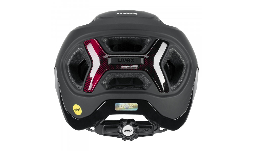 Шлем Uvex react MIPS black-ruby red matt - 2 Шлем Uvex react MIPS black-ruby red matt - 2