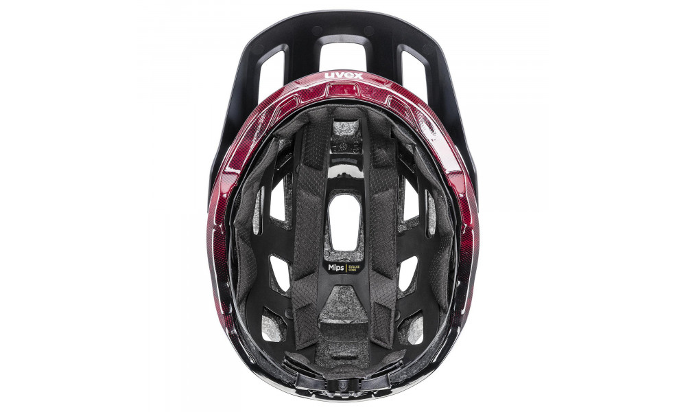 Шлем Uvex react MIPS black-ruby red matt - 4 Шлем Uvex react MIPS black-ruby red matt - 4