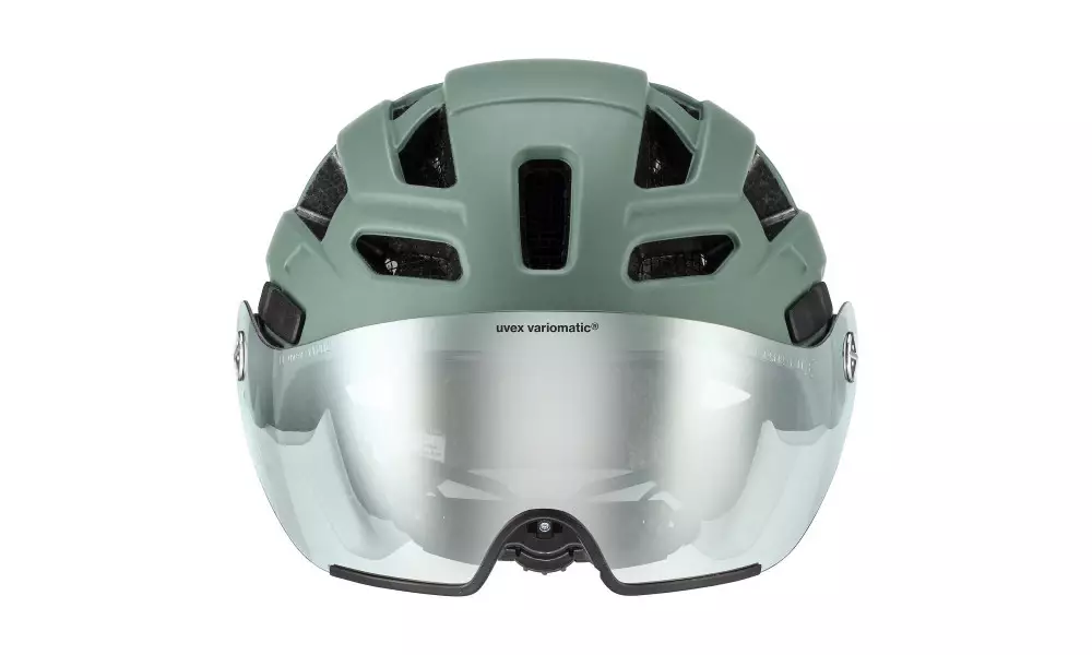 Шлем Uvex finale visor V moss green-cloud matt - 6