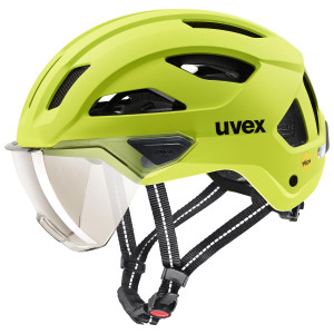Helmet Uvex stride visor MIPS lime matt