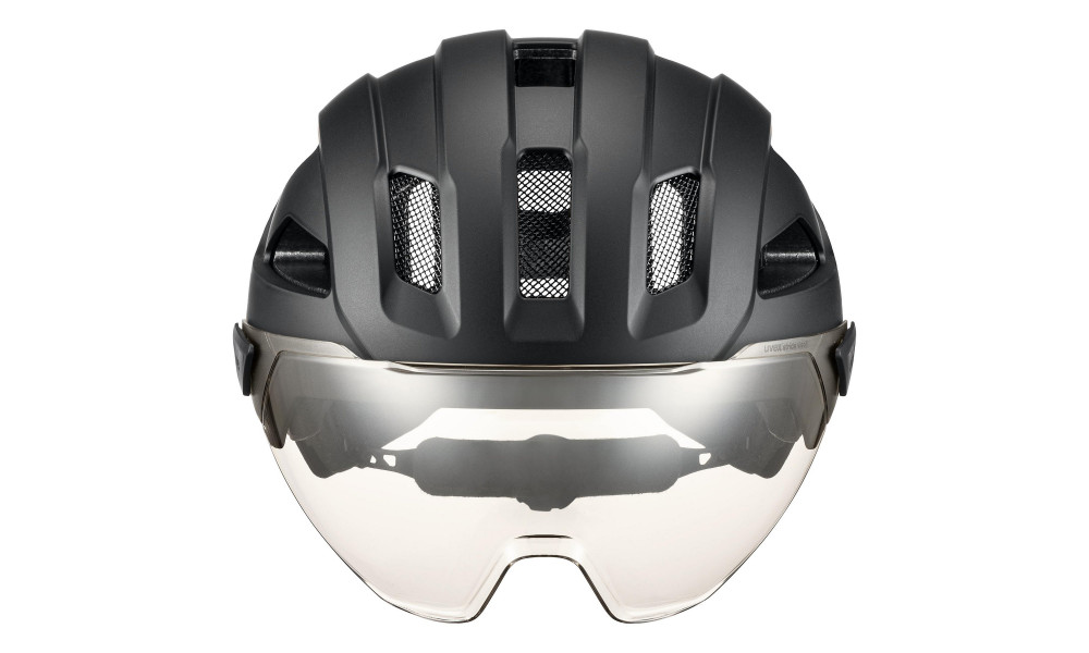 Шлем Uvex stride visor black matt - 6
