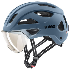 Шлем Uvex stride visor stone blue matt Шлем Uvex stride visor stone blue matt