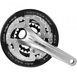 Front crankset Shimano ALIVIO FC-T4060 175MM 9-speed silver Front crankset Shimano ALIVIO FC-T4060 175MM 9-speed silver