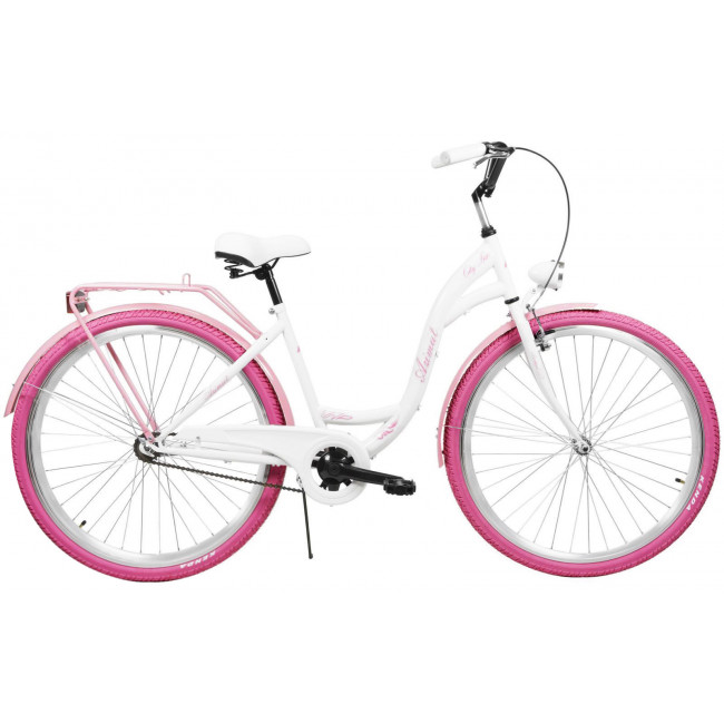 Bicycle AZIMUT City Lux 28" 2025 white-pink