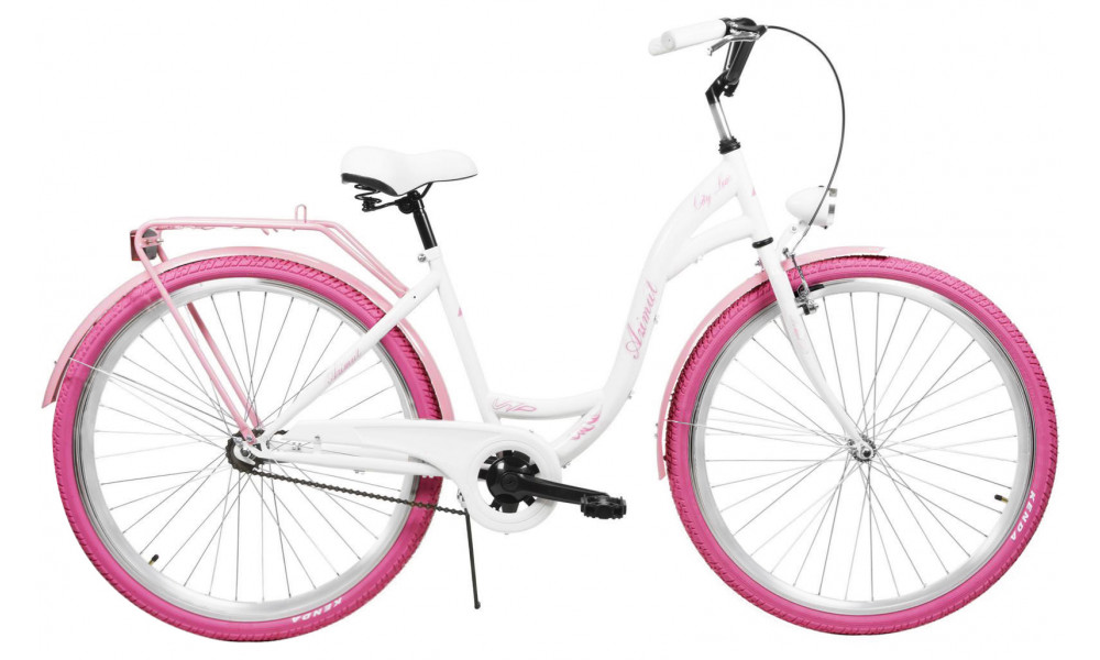 Bicycle AZIMUT City Lux 28" 2025 white-pink - 7