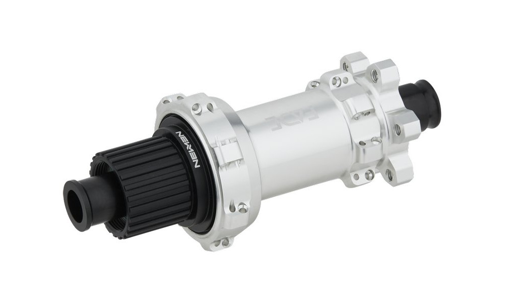 Rear hub NEWMEN Fade MTB 12x148 SP 6-bolt 28H MicroSpline silver - 1