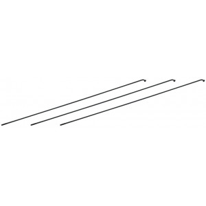Спицы NEWMEN Race black steel J-bend 280mm with nipples (3 шт.)
