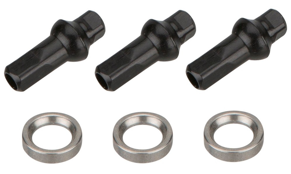 Spokes NEWMEN Race black steel SP 258mm with nipples (3 pcs.) - 2