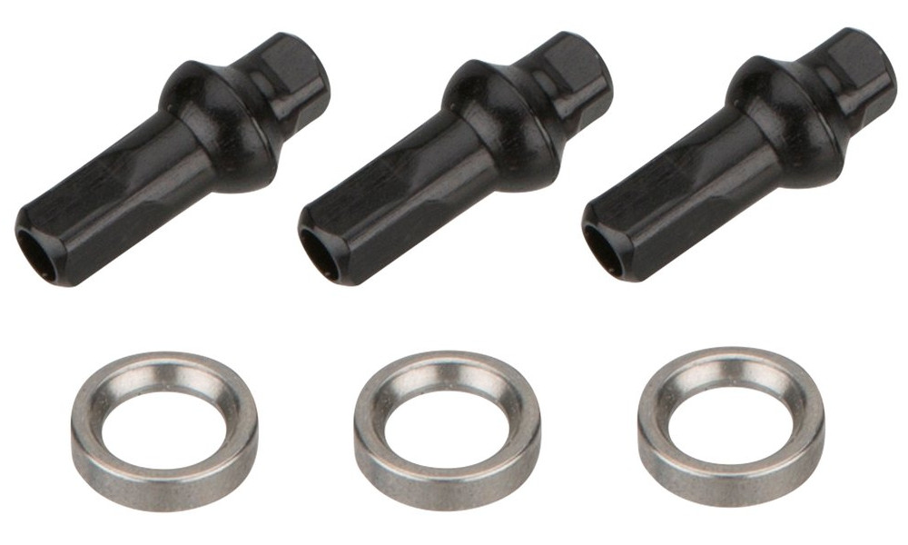 Спицы NEWMEN Race black steel SP 260mm with nipples (3 шт.) - 2