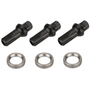 Spokes NEWMEN Race black steel SP 274mm with nipples (3 pcs.)