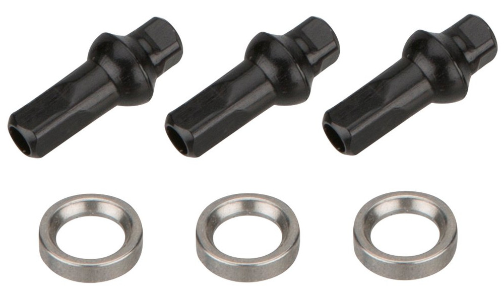 Спицы NEWMEN Race black steel SP 274mm with nipples (3 шт.) - 2